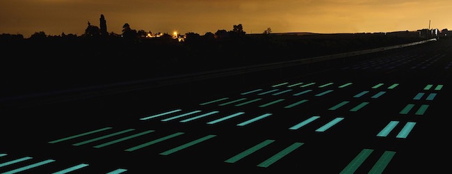 OliKrom : une peinture qui éclaire les routes la nuit